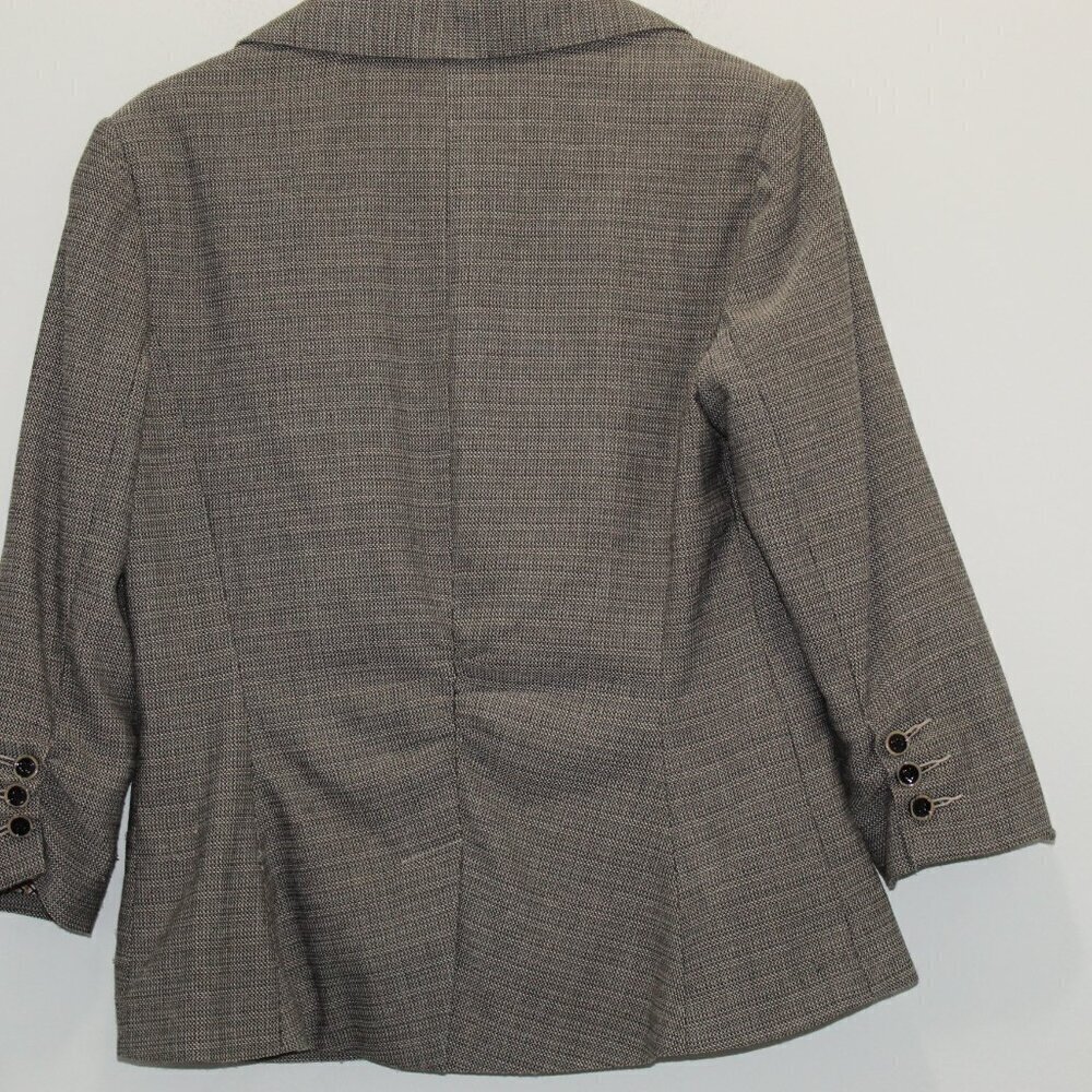 CAbi Barrister Blazer Tweed Gray Size 6 - Picture 7 of 12
